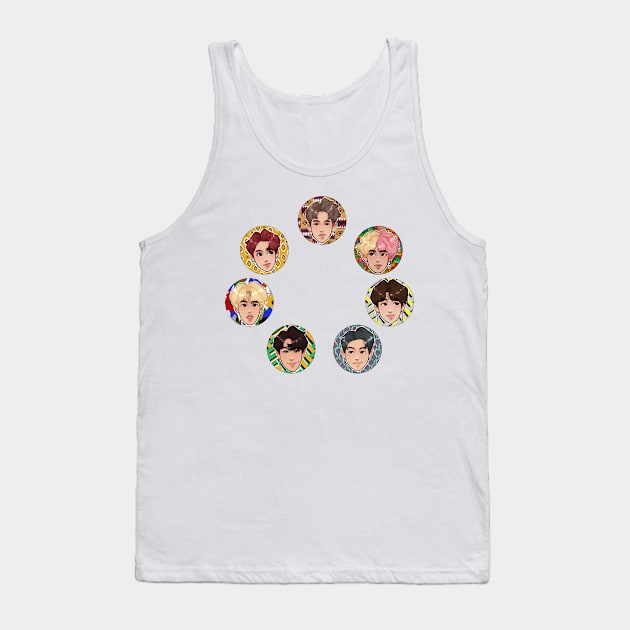 BTS all members Tank Top by K-pop design shop